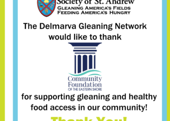 Community Foundation of the Eastern Shore Awards Grant to Society of St. Andrew Delmarva to Provide 200,000 Servings of Fresh Produce to Local Families