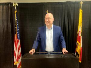 Jonathan Daniels, Executive Director of the Maryland Port Administration addresses the SACC membership