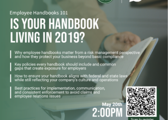 The Insurance Market and IMHR to Host Risk Academy Session: “Employee Handbooks 101: Is Your Handbook Living in 2019?”