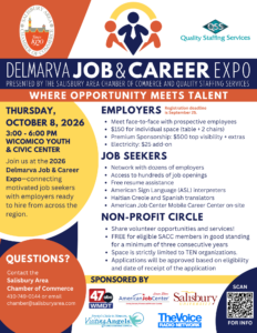 2026 Delmarva Job & Career Expo Flyer 7.30.26