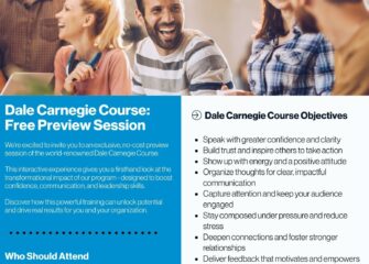 Back by Popular Demand: Dale Carnegie Course® Coming to Salisbury