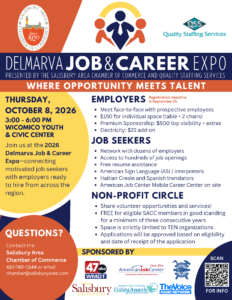 2026 Delmarva Job & Career Expo Flyer ENGLISH