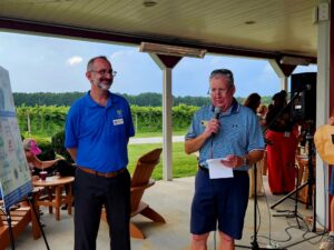 Dorchester Chamber of Commerce President CEO Alessandro Nardi and Salisbury Area Chamber President CEO Bill Chambers welcome guests (Medium)