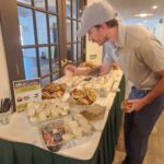The Bagel Bakery Cafe provided breakfast sandwiches and bagels to start the day