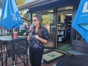 Wicomico County Excutive Julie Giordano welcomes players