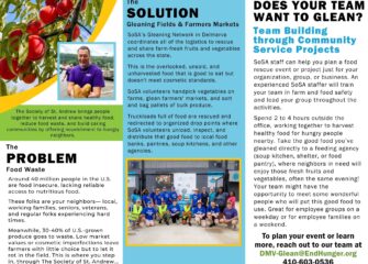 Society of St. Andrew Delmarva Invites Community Groups and Businesses to Join “Team Glean” and Fight Hunger